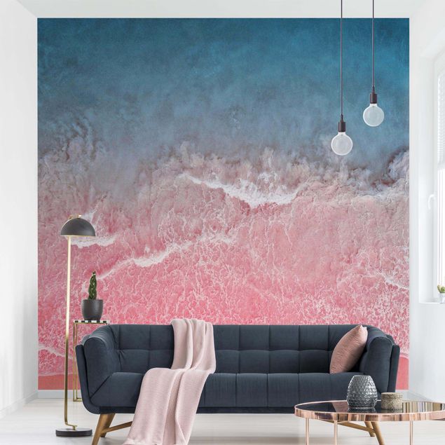 Wanddeko Wohnzimmer Ozean in Pink