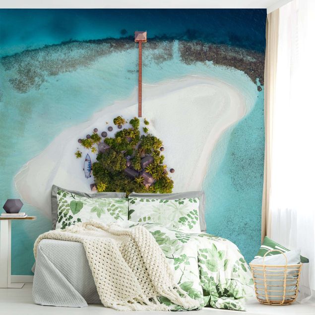 Wanddeko Wohnzimmer Ozeanparadies Malediven