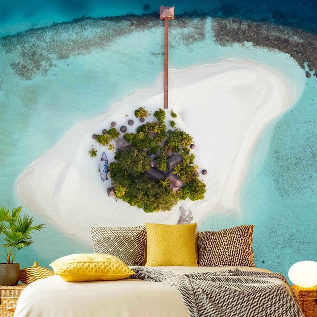 Wanddeko Flur Ozeanparadies Malediven