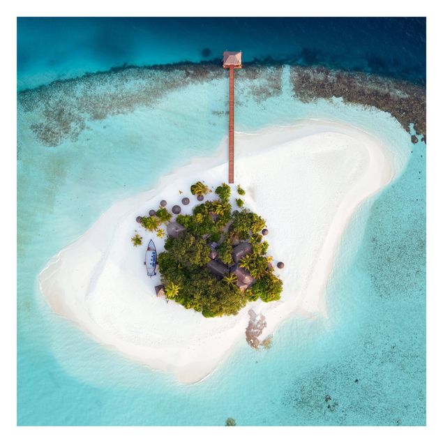 Wanddeko Büro Ozeanparadies Malediven
