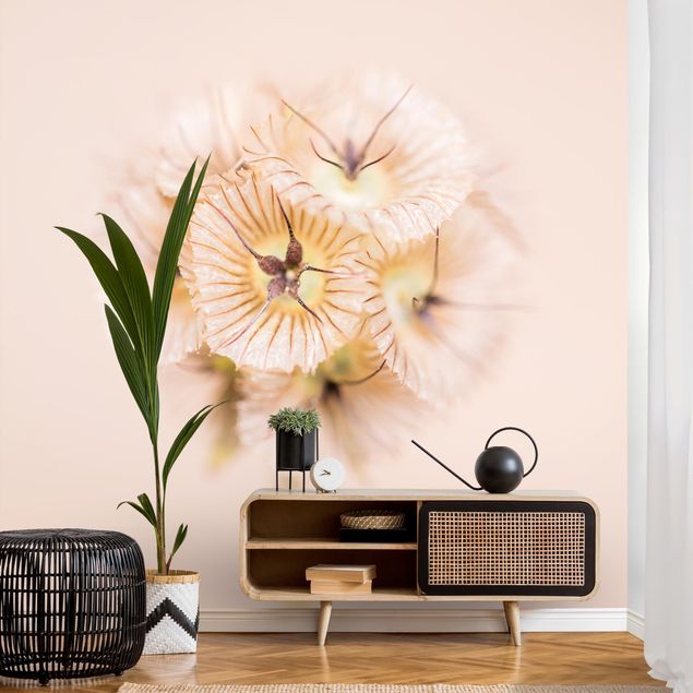 Wanddeko Wohnzimmer Pastellfarbener Blütenstrauß II