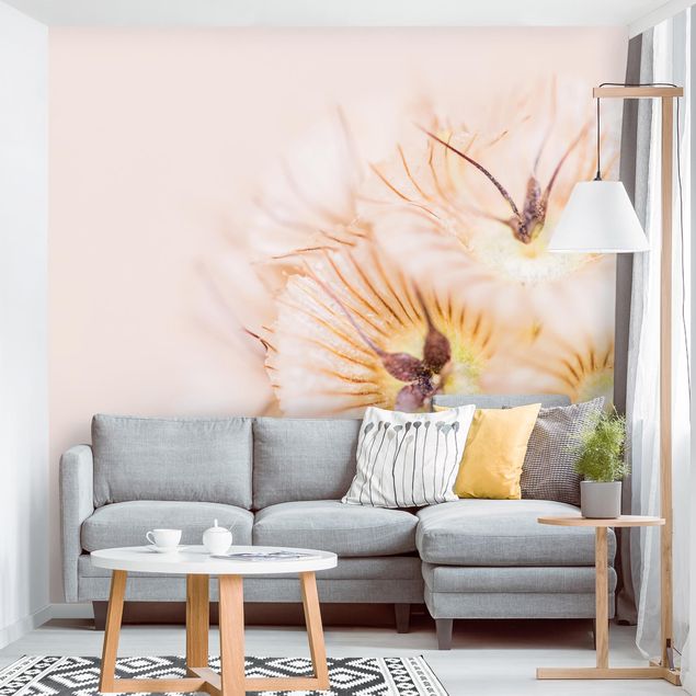 Wanddeko Schlafzimmer Pastellfarbener Blütenstrauß