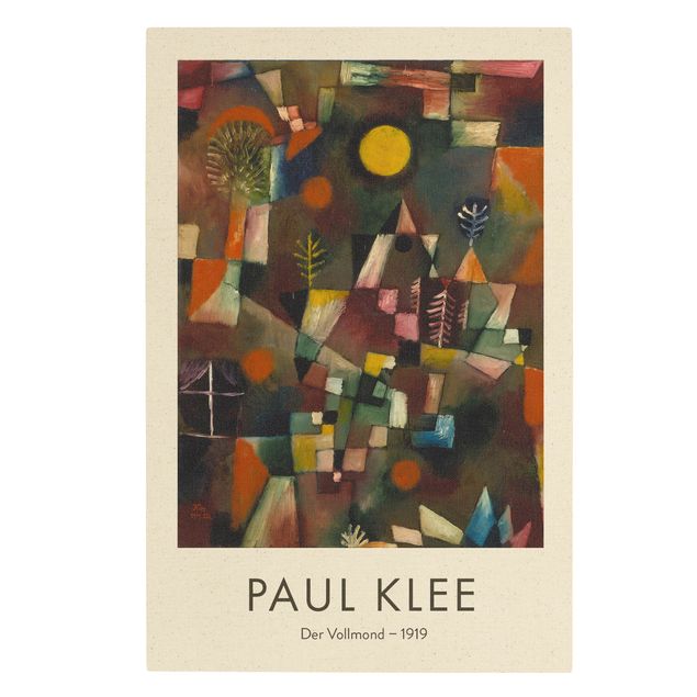 Wanddeko über Sofa Paul Klee - Der Vollmond - Museumsedition