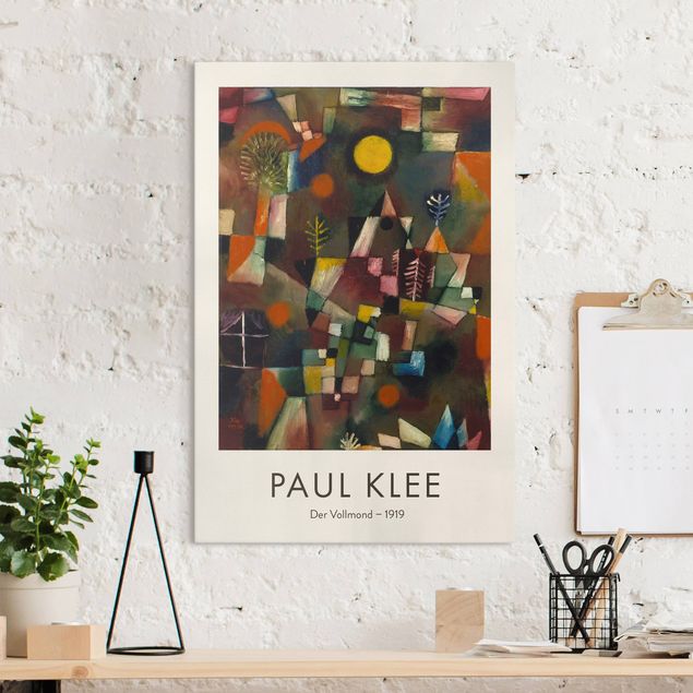Wanddeko braun Paul Klee - Der Vollmond - Museumsedition