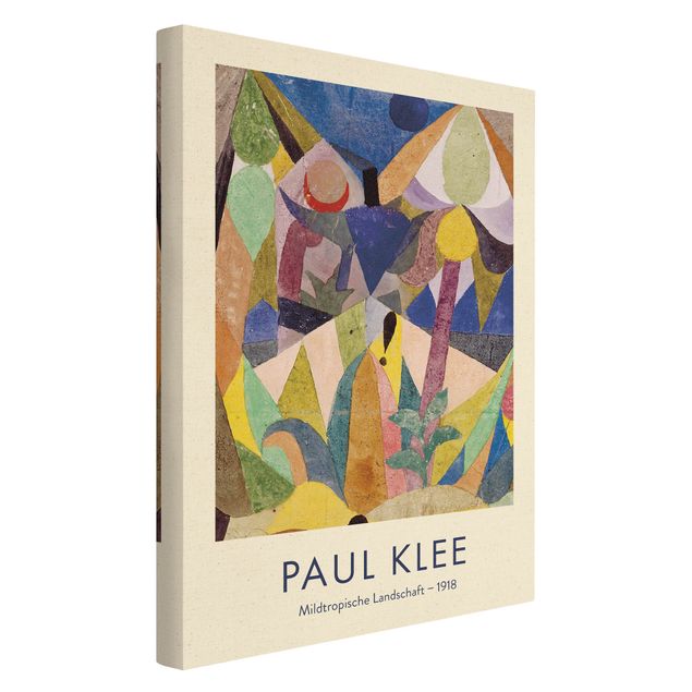 Wanddeko Praxis Paul Klee - Mildtropische Landschaft - Museumsedition