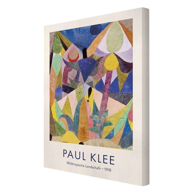 Wanddeko Praxis Paul Klee - Mildtropische Landschaft - Museumsedition