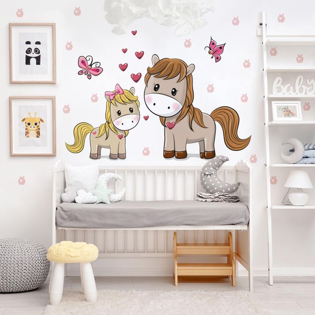 Wanddeko Büro Pferd Pony Set