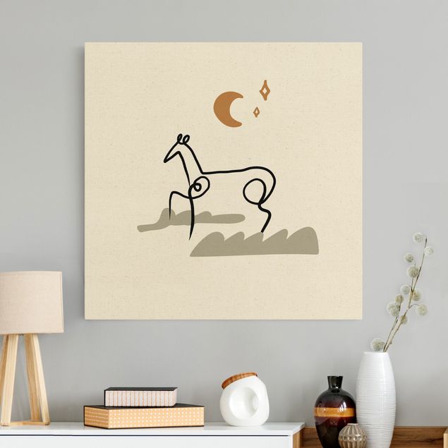 Wanddeko Wohnzimmer Picasso Interpretation - Das Pferd