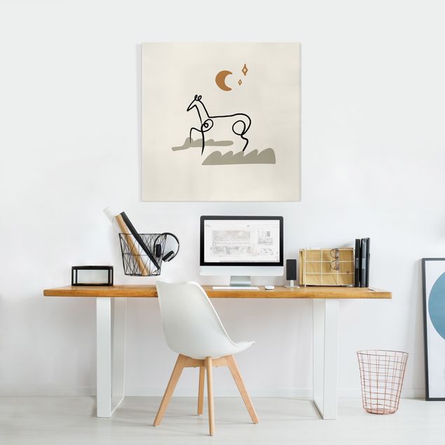 Wanddeko Büro Picasso Interpretation - Das Pferd