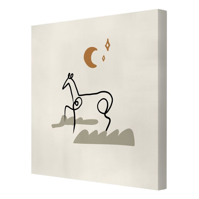 Wanddeko über Sofa Picasso Interpretation - Das Pferd