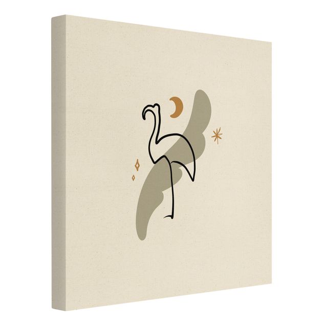 Wanddeko Praxis Picasso Interpretation - Flamingo