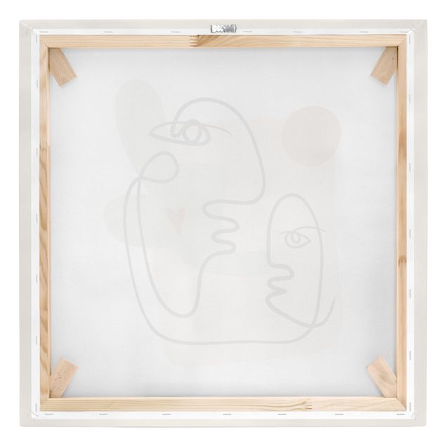 Wanddeko Praxis Picasso Interpretation - Wangenkuss