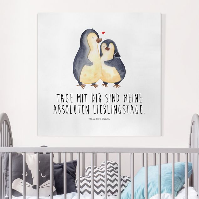 Babyzimmer Deko Mr. & Mrs. Panda - Pinguin - Lieblingstage