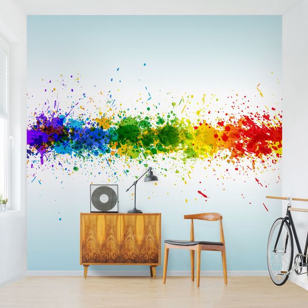 Babyzimmer Deko Rainbow Splatter