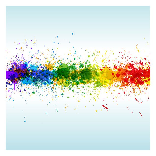 Wanddeko Büro Rainbow Splatter