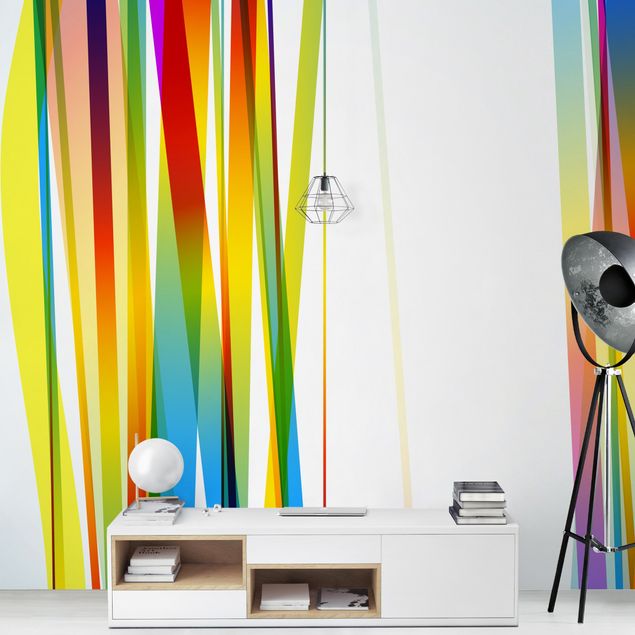 Wanddeko Jugendzimmer Rainbow Stripes