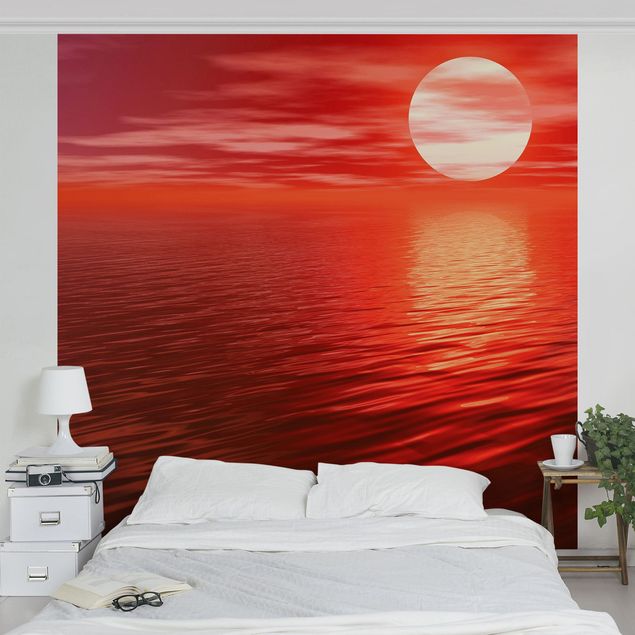 Wanddeko Wohnzimmer Red Sunset
