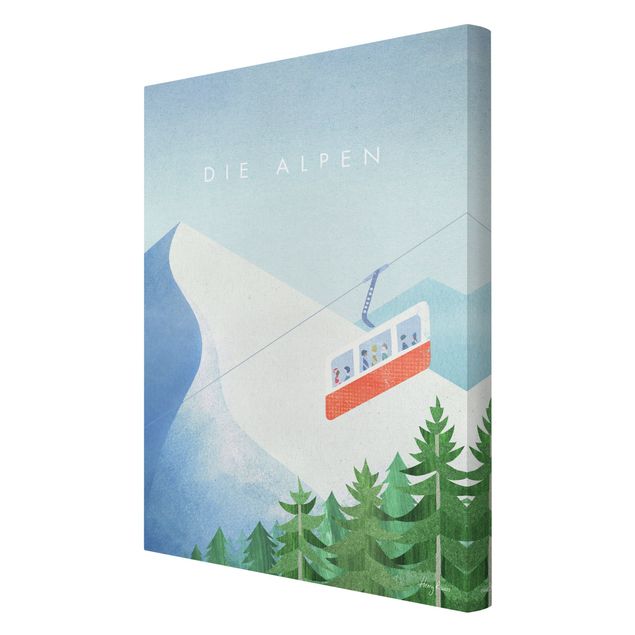 Wanddeko Büro Reiseposter - Alpen