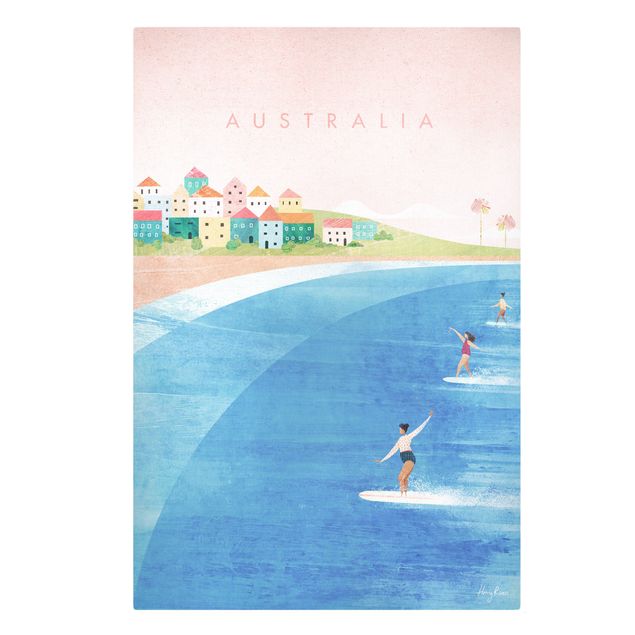 Wanddeko Schlafzimmer Reiseposter - Australien