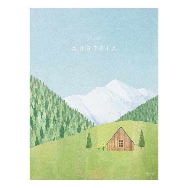 Wanddeko Büro Reiseposter - Austria