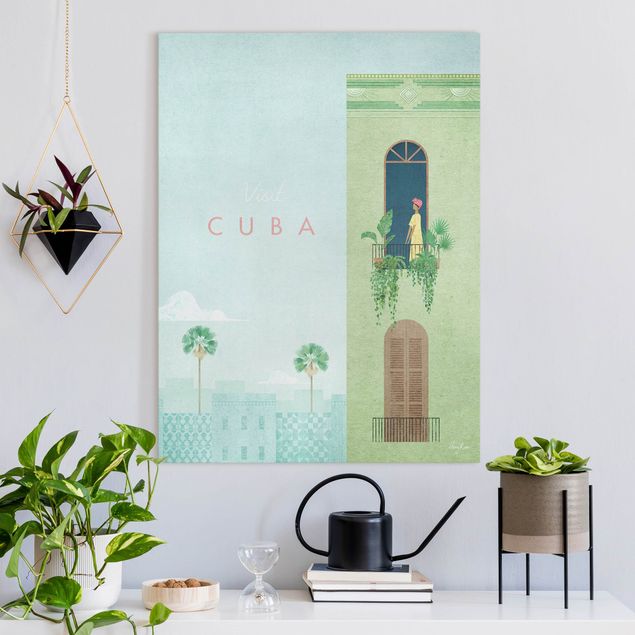 Wanddeko Wohnzimmer Reiseposter - Cuba