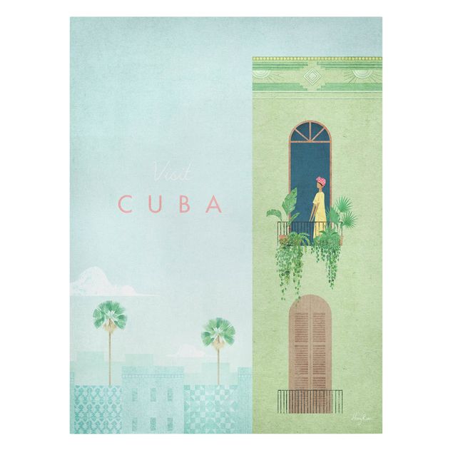 Wanddeko grün Reiseposter - Cuba