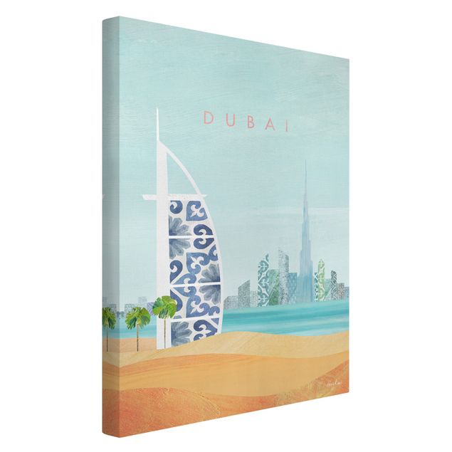 Wanddeko Wohnzimmer Reiseposter - Dubai