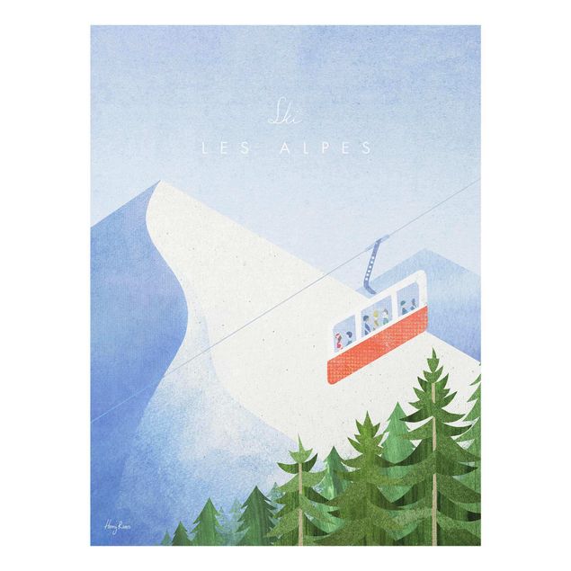 Wanddeko Büro Reiseposter - Les Alpes