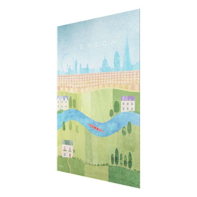 Wanddeko grün Reiseposter - London II