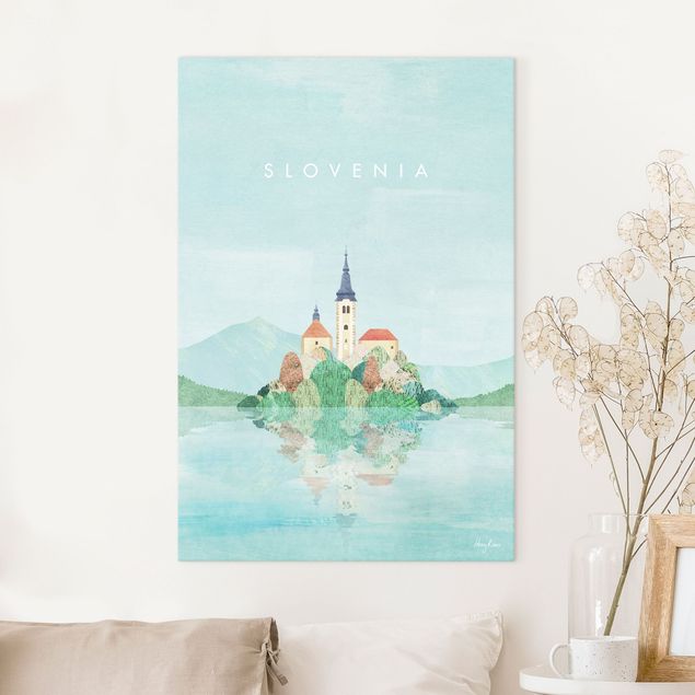 Wanddeko Wohnzimmer Reiseposter - Slowenien
