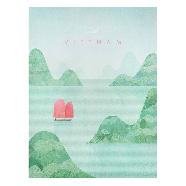 Wanddeko Flur Reiseposter - Vietnam