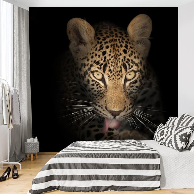Wanddeko Wohnzimmer Resting Leopard