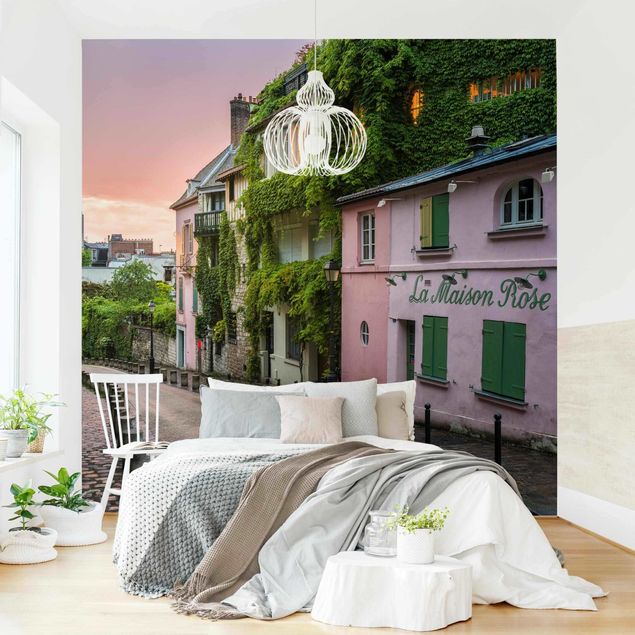 Wanddeko Schlafzimmer Rosa Dämmerung in Paris