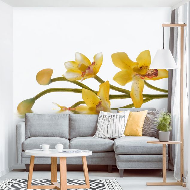 Wanddeko Wohnzimmer Saffron Orchid Waters