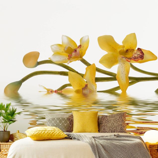 Wanddeko Schlafzimmer Saffron Orchid Waters
