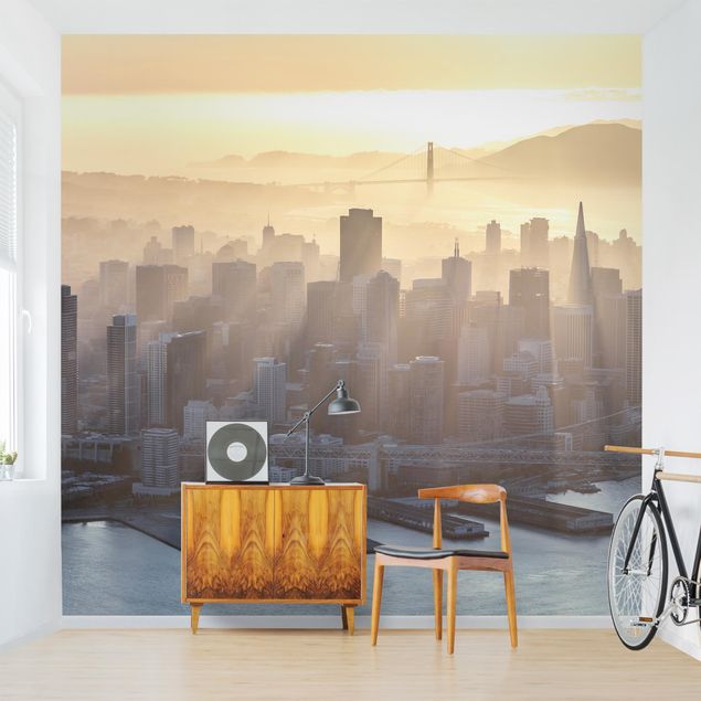 Wanddeko Schlafzimmer San Francisco im Morgengrauen