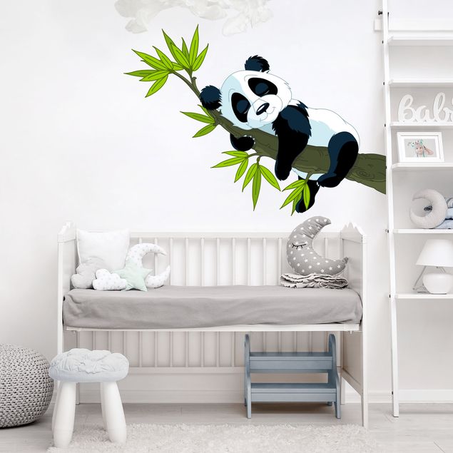 Wanddeko Babyzimmer Schlafender Panda