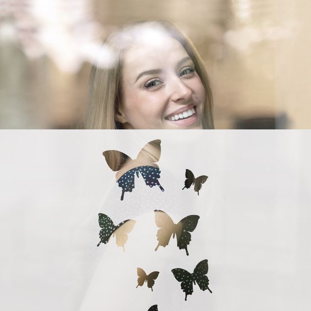 Wanddeko draußen Schmetterlingsdeko II