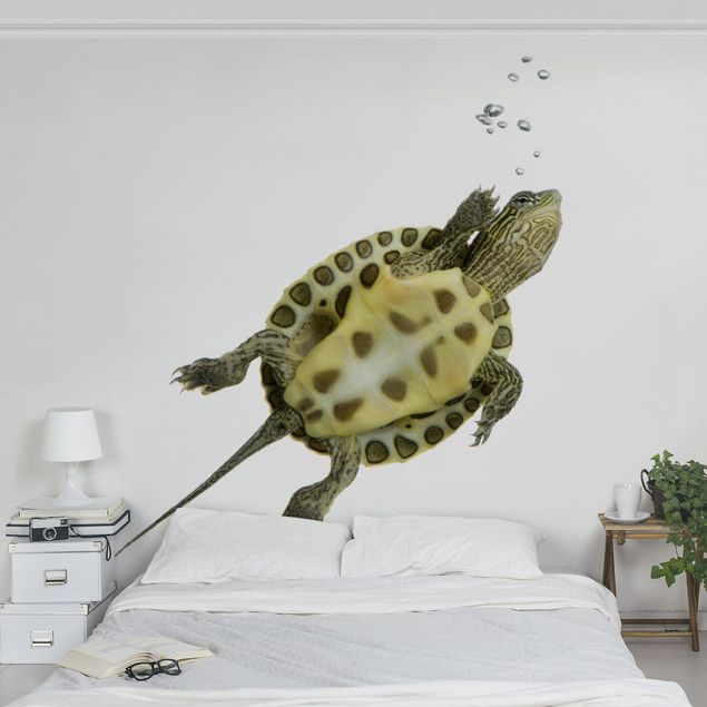Wanddeko Babyzimmer Schwimmende Schildkröte