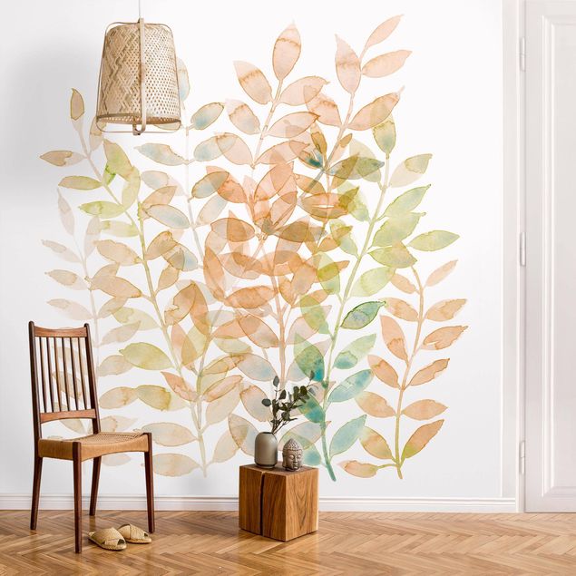 Wanddeko Wohnzimmer Sommerlicher Blätterreigen