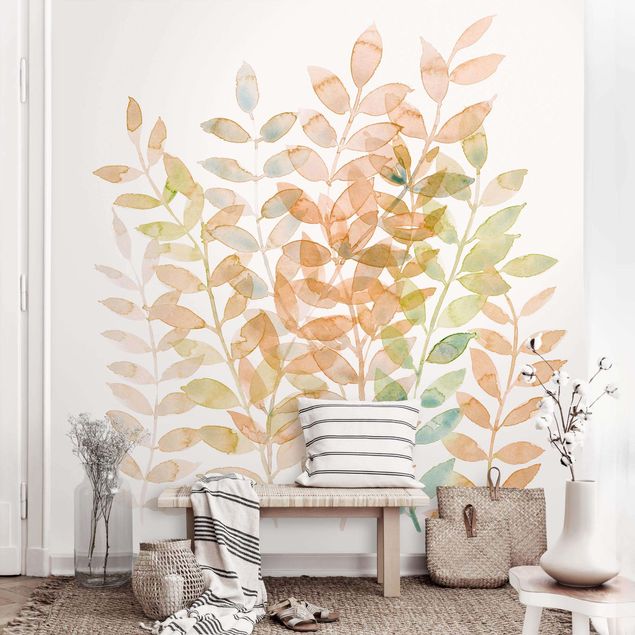 Wanddeko Schlafzimmer Sommerlicher Blätterreigen