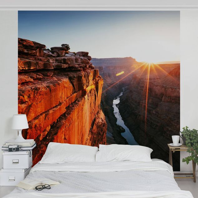 Wanddeko Schlafzimmer Sonne im Grand Canyon