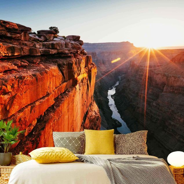 Wanddeko Esszimmer Sonne im Grand Canyon