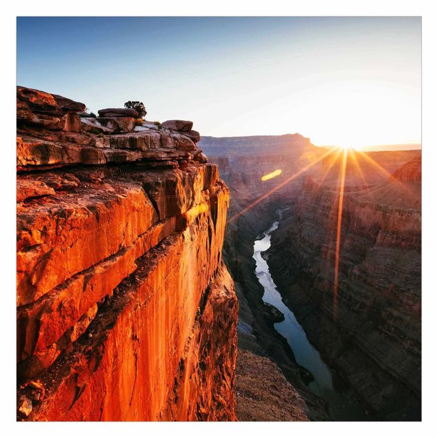 Wanddeko Treppenhaus Sonne im Grand Canyon