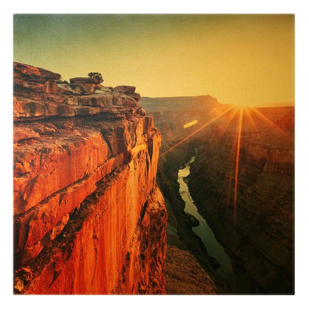 Wanddeko Amerika Sonne im Grand Canyon