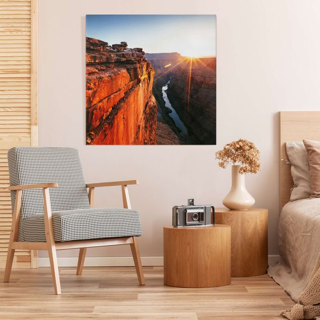 Wanddeko Büro Sonne im Grand Canyon