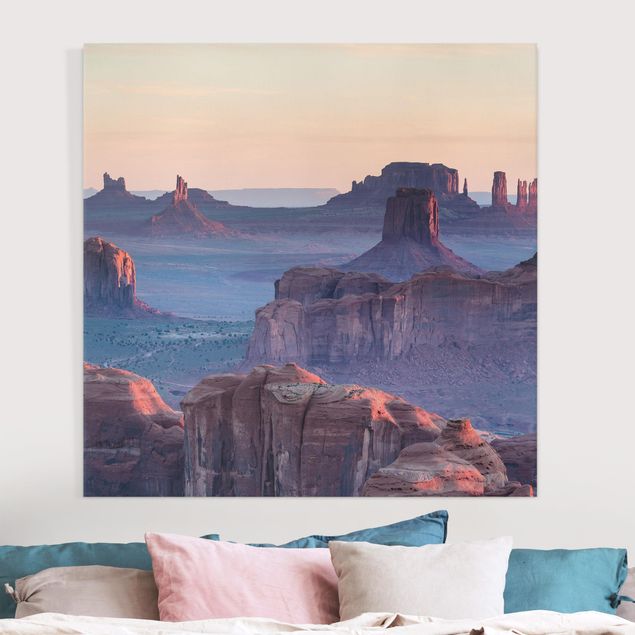Wanddeko Wohnzimmer Sonnenaufgang in Arizona