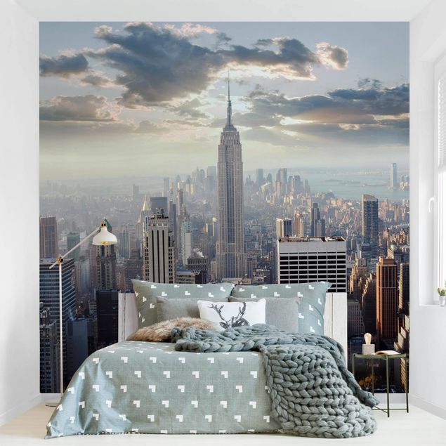 Wanddeko Wohnzimmer Sonnenaufgang in New York