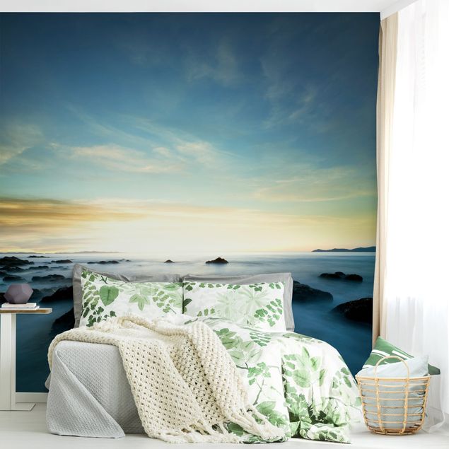 Wanddeko Schlafzimmer Sonnenuntergang über dem Ozean
