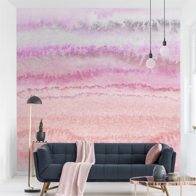 Wanddeko Schlafzimmer Spiel der Farben in Pink